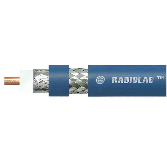 Коаксиальный кабель Radiolab 10D-FB PVC Blue c волновым сопротивлением 50 ом