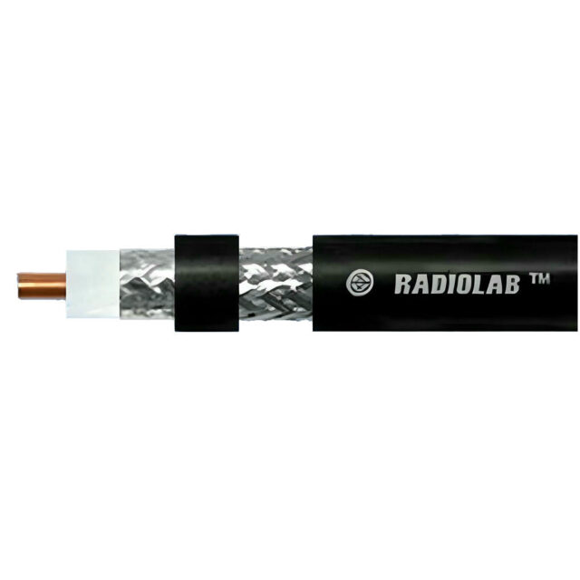 Коаксиальный кабель Radiolab 8D-FB PE Black c волновым сопротивлением 50 ом