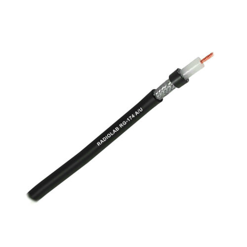 Коаксиальный кабель Radiolab RG-174 A/U PVC Black c волновым сопротивлением 50 ом