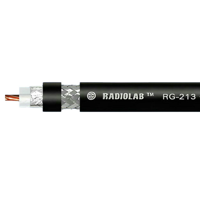 Коаксиальный кабель Radiolab RG-213 C/U PVC c волновым сопротивлением 50 ом