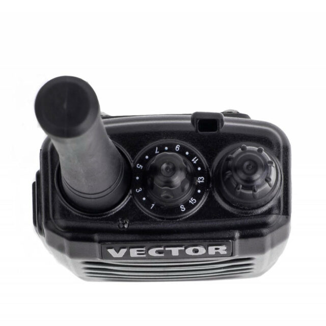 Рация Vector VT-44 HS – вид сзади с аккумулятором Фотография4